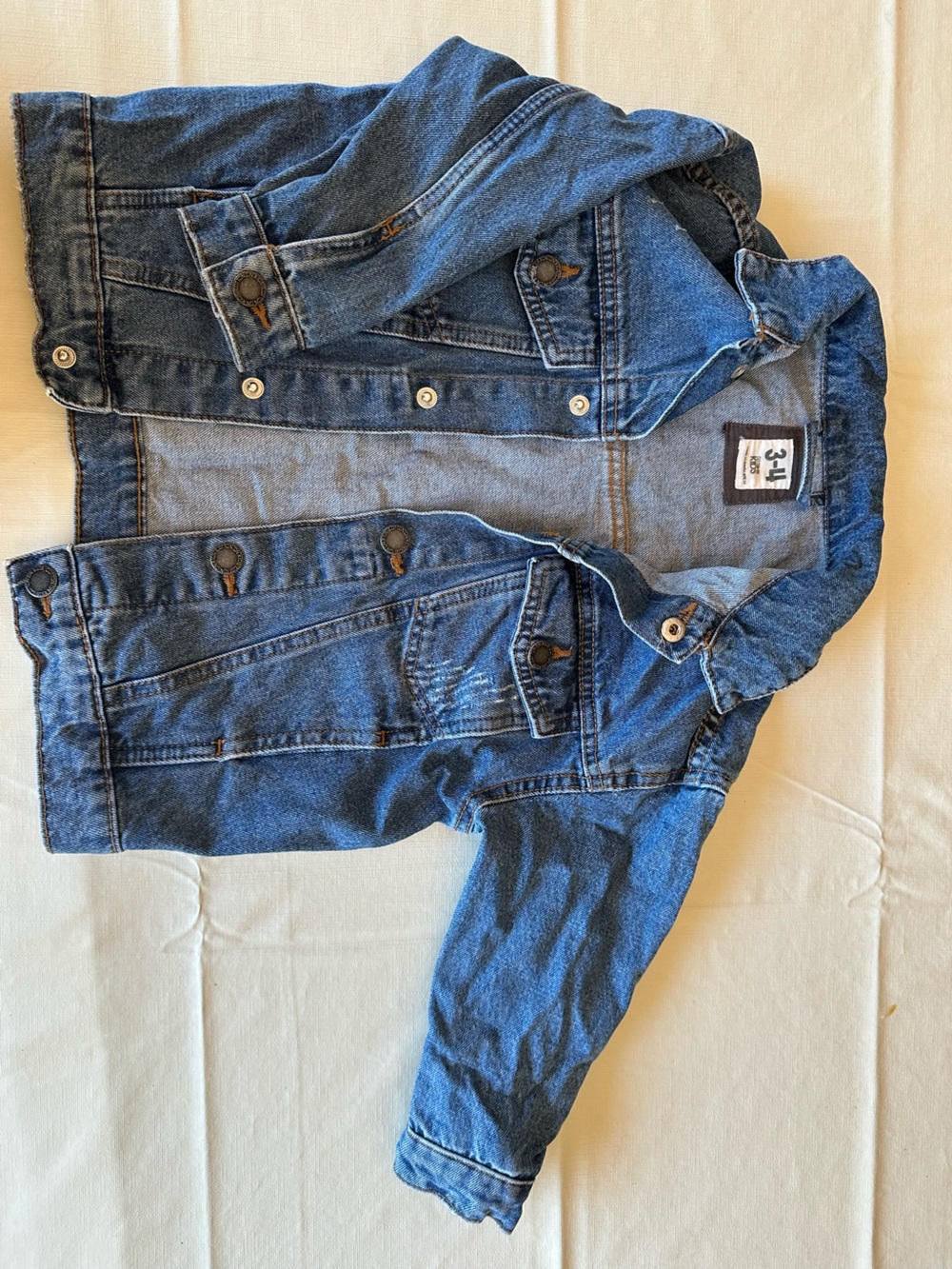 Cotton On Kids Blue Denim Jacket - Button Front